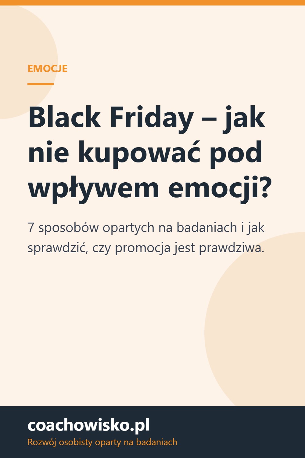 Black Friday – jak nie kupować pod wpływem emocji? – coachowisko.pl